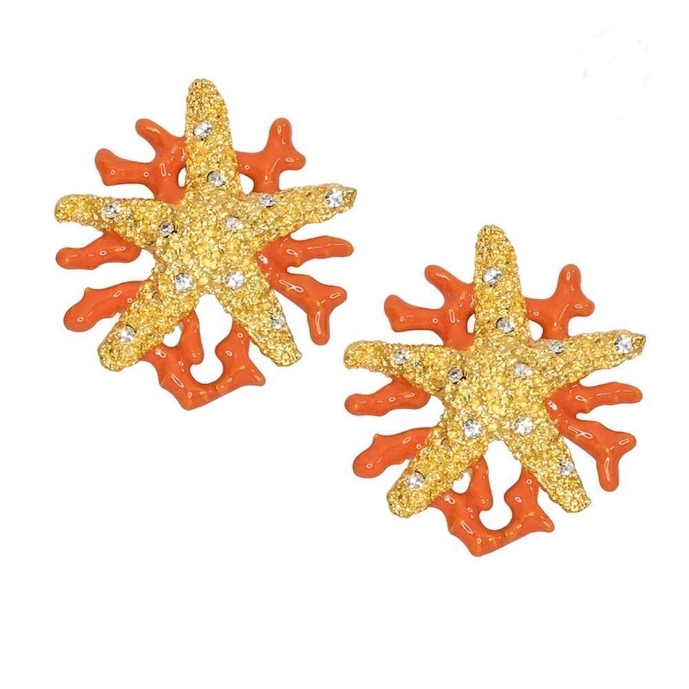 Bohemian starfish earrings A692